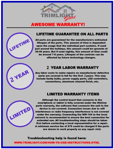Trimlight Warranty