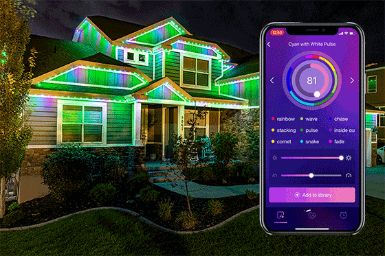 animated house light