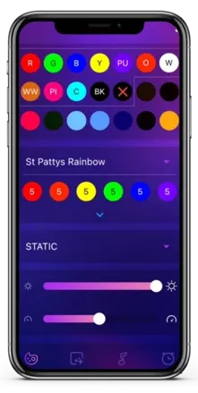 Rainbow Pattern Settings